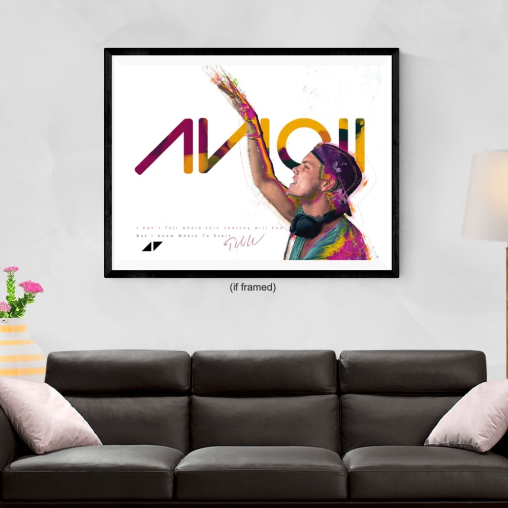 Avicii Poster Can't Tell Where Journey (24x18)
